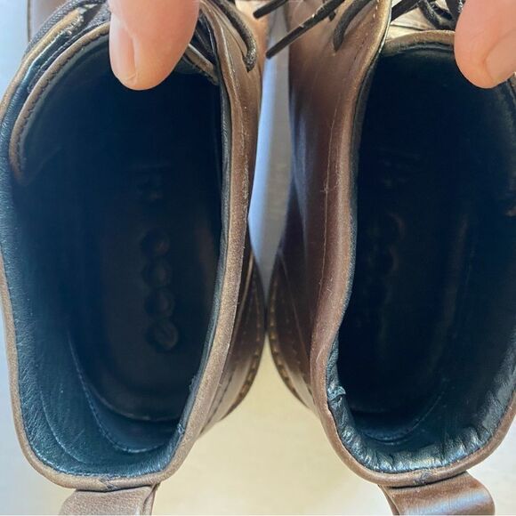 ECCO Men’ Brown Leather Chukka Boots Size 40 NWOT main image 4
